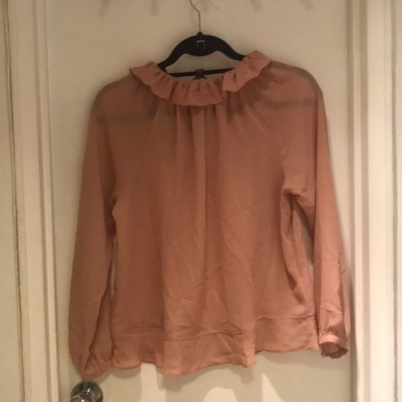 NWT Ann Taylor Sheer Blush Top 💫 - Picture 5 of 5